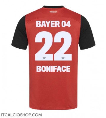Bayer Leverkusen Victor Boniface #22 Prima Maglia 2024-25 Manica Corta